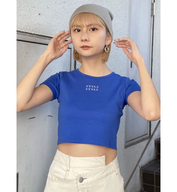 MURUA「クリアmumuクロップトTシャツ」|Tシャツ・カットソー|