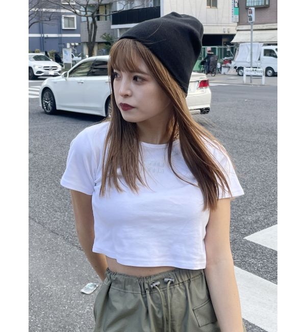 MURUA「クリアmumuクロップトTシャツ」|Tシャツ・カットソー|