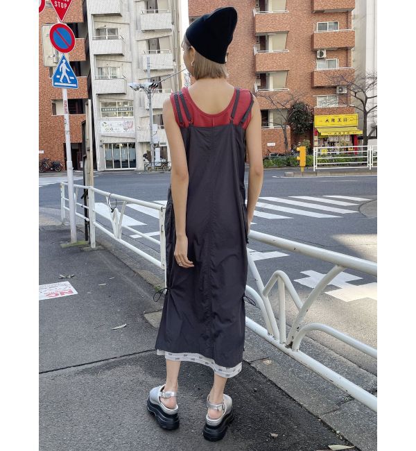 MURUA「メッシュロゴカーゴワンピース」|ワンピース|