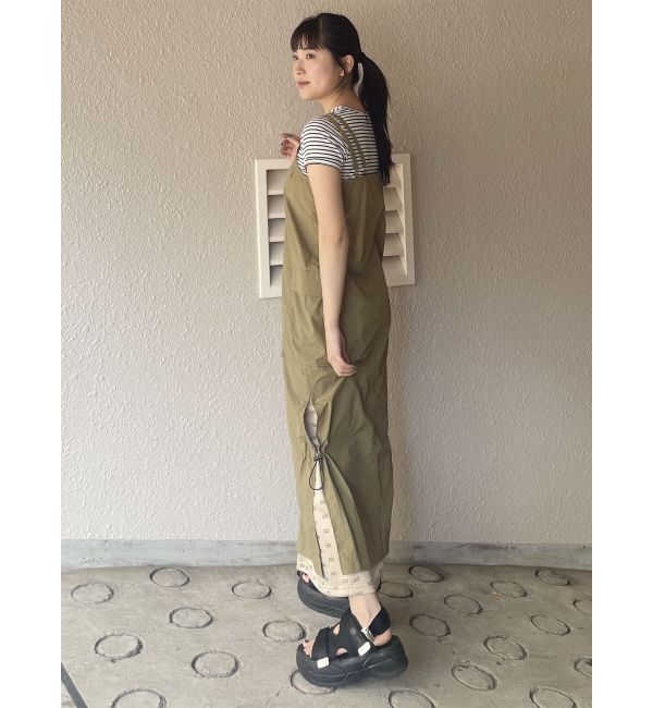 MURUA「メッシュロゴカーゴワンピース」|ワンピース|