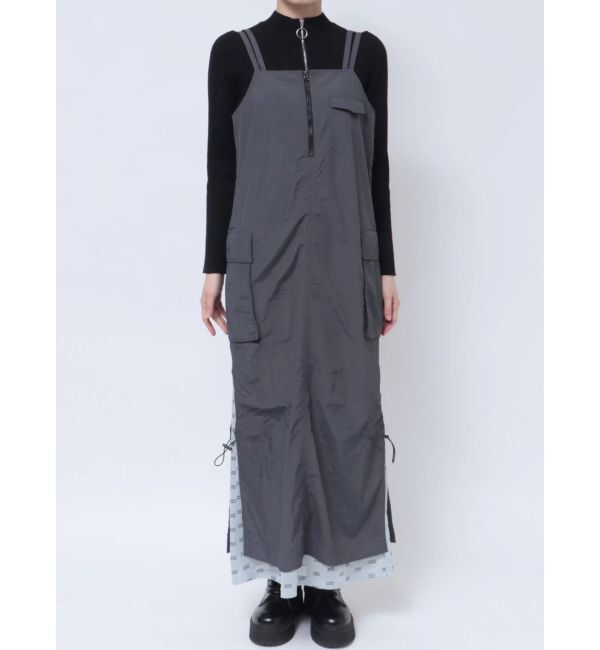 MURUA「メッシュロゴカーゴワンピース」|ワンピース|