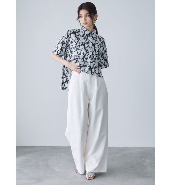 MURUA「ウエストアジャストワイドデニム」|デニム|