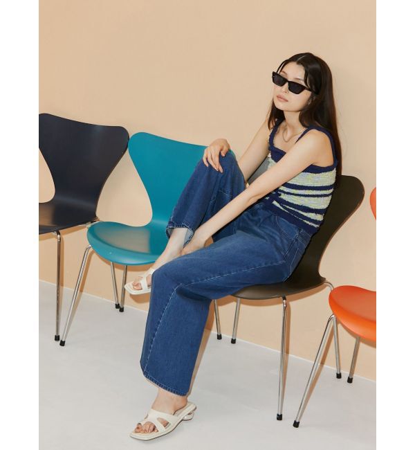 MURUA「ウエストアジャストワイドデニム」|デニム|