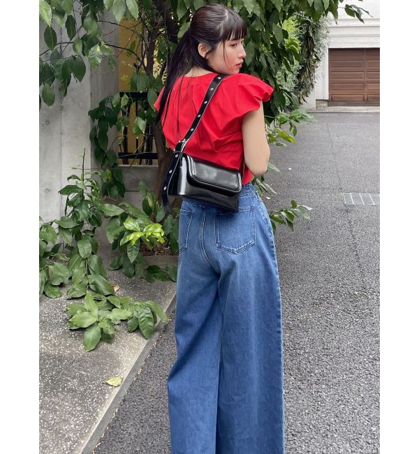 MURUA「ウエストアジャストワイドデニム」|デニム|