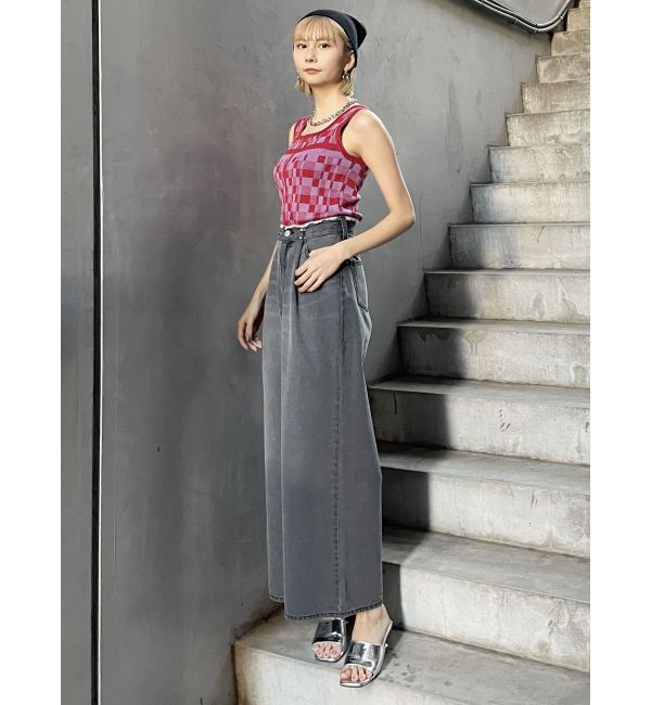 MURUA「ウエストアジャストワイドデニム」|デニム|