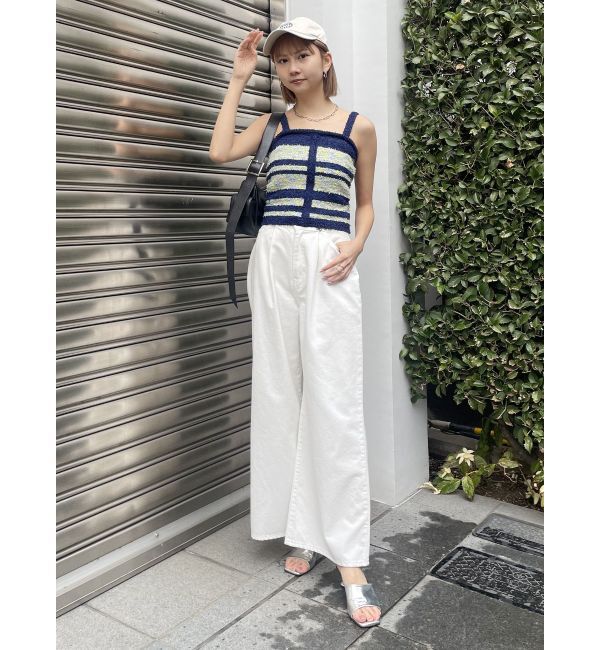 MURUA「ウエストアジャストワイドデニム」|デニム|