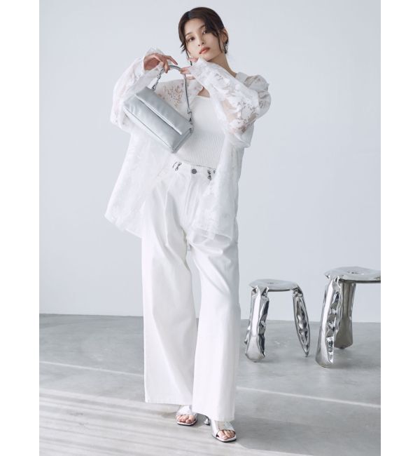 MURUA「ウエストアジャストワイドデニム」|デニム|