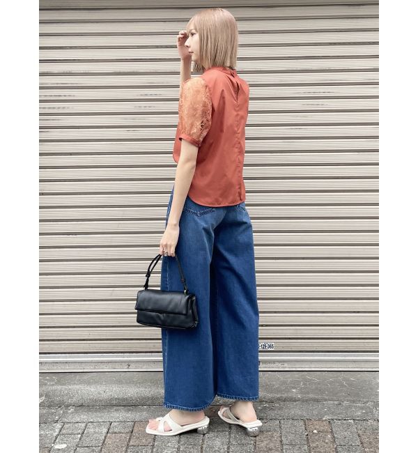 MURUA「ウエストアジャストワイドデニム」|デニム|