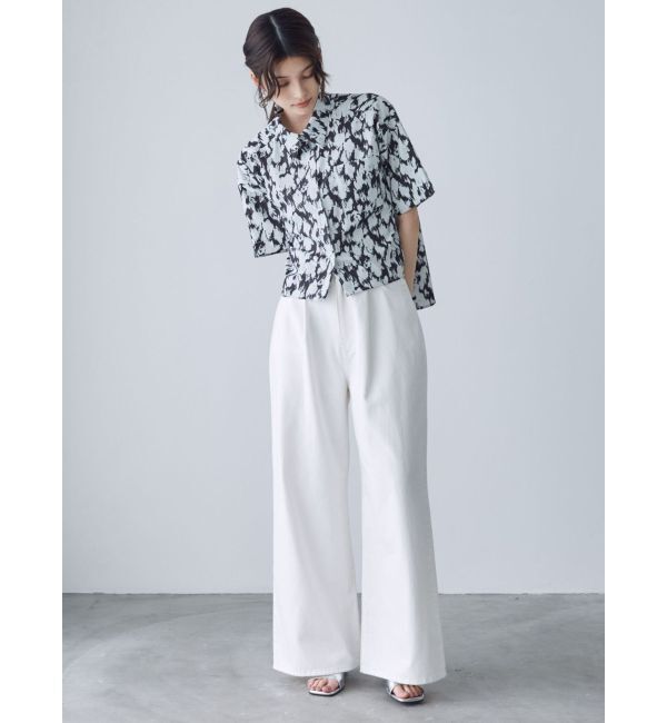 MURUA「ウエストアジャストワイドデニム」|デニム|