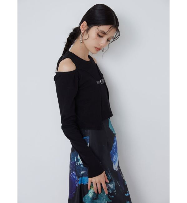 MURUA「ボレロレイヤードテレコトップス」|Tシャツ・カットソー|