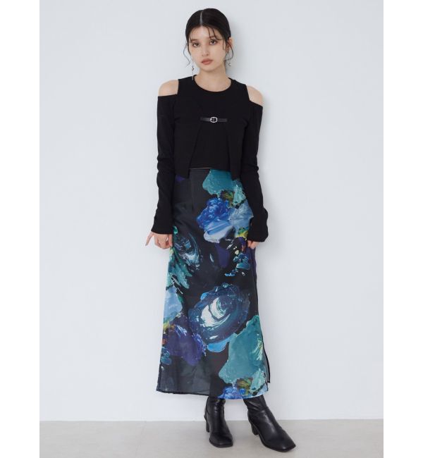 MURUA「ボレロレイヤードテレコトップス」|Tシャツ・カットソー|