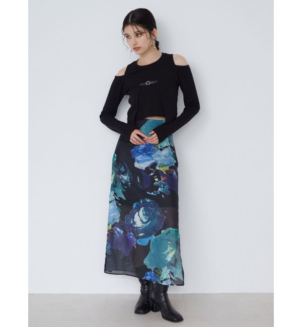 MURUA「ボレロレイヤードテレコトップス」|Tシャツ・カットソー|