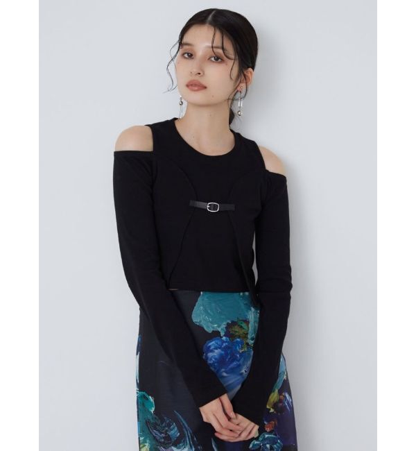 MURUA「ボレロレイヤードテレコトップス」|Tシャツ・カットソー|