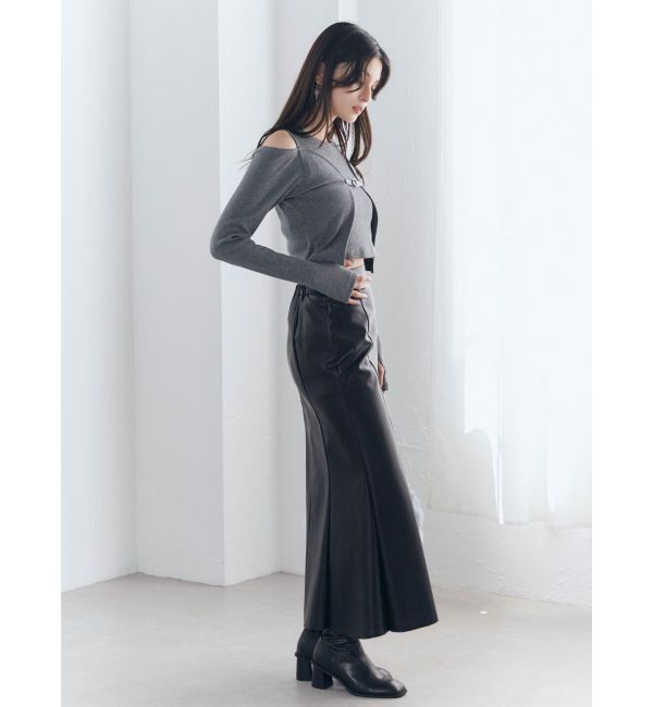 MURUA「ボレロレイヤードテレコトップス」|Tシャツ・カットソー|