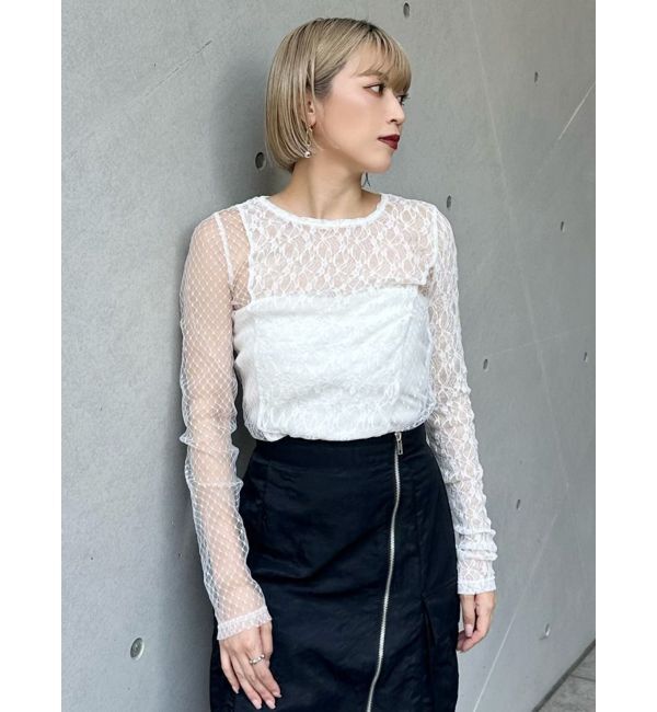 MURUA「スイッチレーストップス」|Tシャツ・カットソー|