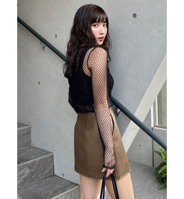 MURUA「スイッチレーストップス」|Tシャツ・カットソー|