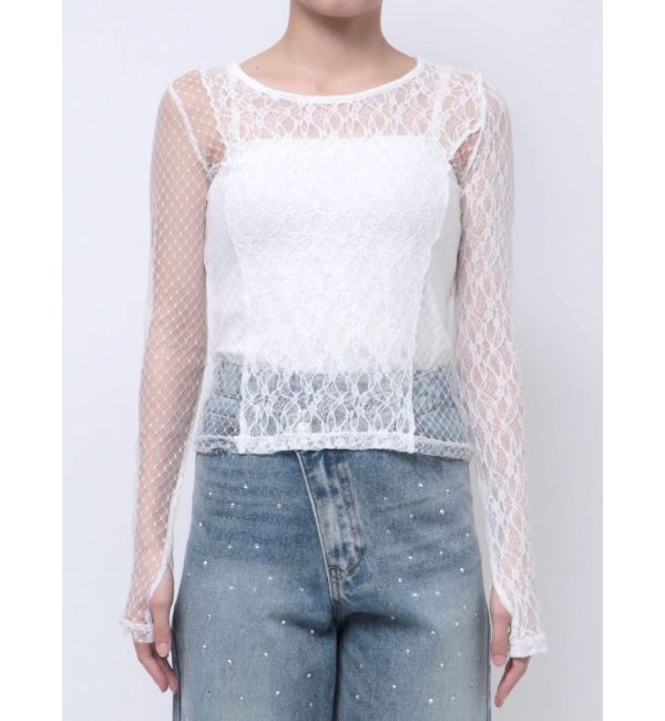 MURUA「スイッチレーストップス」|Tシャツ・カットソー|