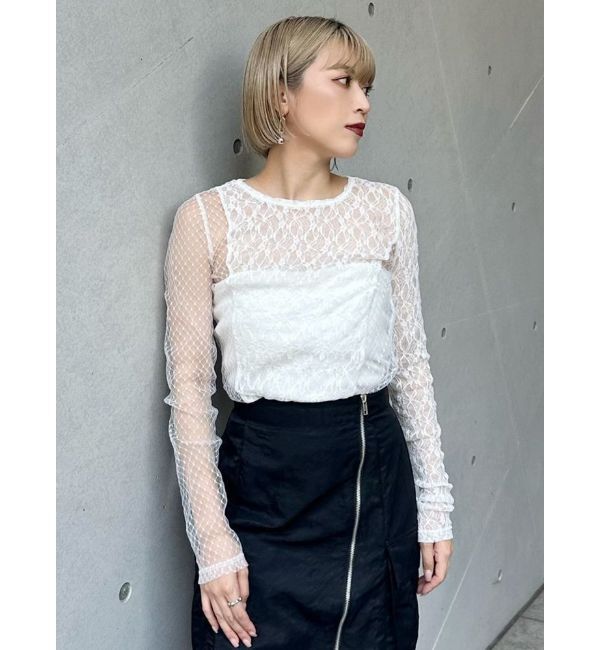 MURUA「スイッチレーストップス」|Tシャツ・カットソー|