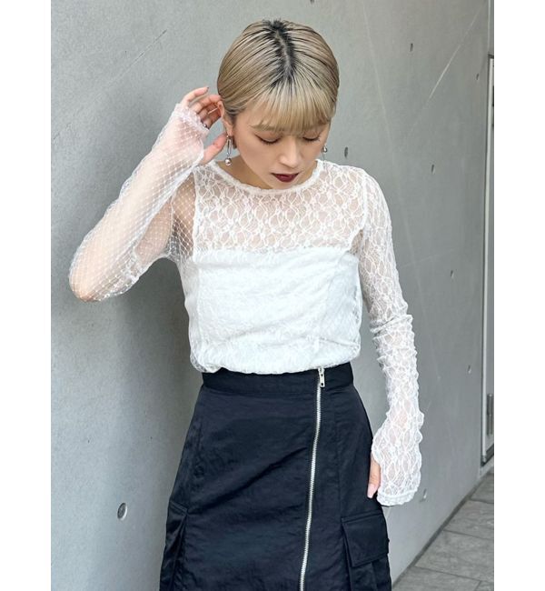 MURUA「スイッチレーストップス」|Tシャツ・カットソー|