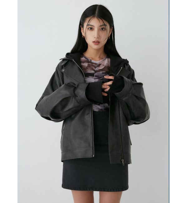 MURUA「シャーリングチュールトップス」|Tシャツ・カットソー|