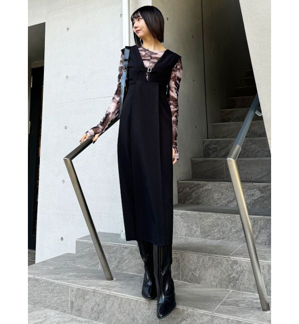 MURUA「シャーリングチュールトップス」|Tシャツ・カットソー|