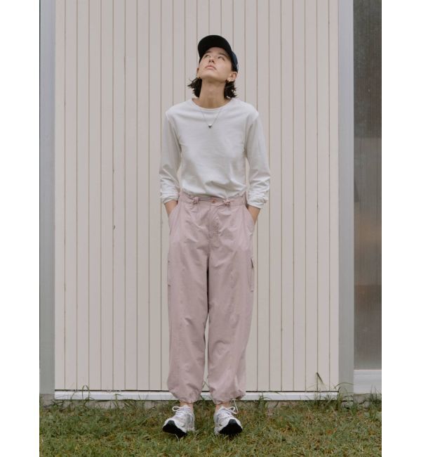 Ungrid「ナイロン混ミリタリールーズパンツ」|カーゴ|