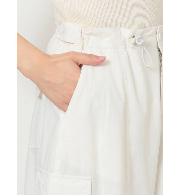 Ungrid「ナイロン混ミリタリールーズパンツ」|カーゴ|
