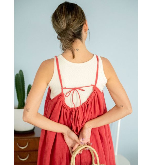 Ungrid「ギャザーキャミワンピース」|ワンピース|