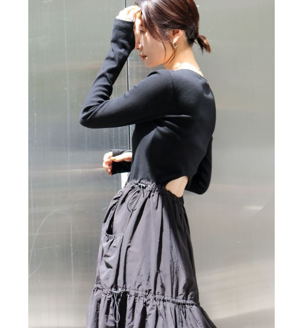 Ungrid「ドッキングギャザーワンピース」|ワンピース|