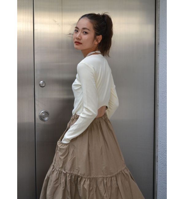 Ungrid「ドッキングギャザーワンピース」|ワンピース|