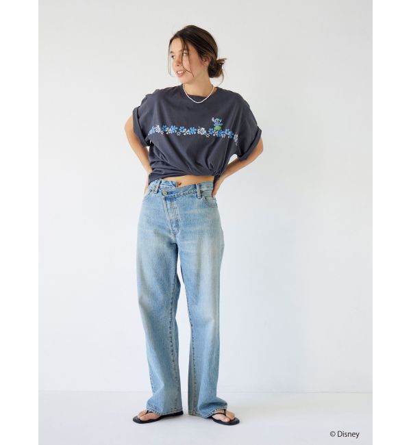 Ungrid「スティッチデザインプリントTee」|Tシャツ・カットソー|