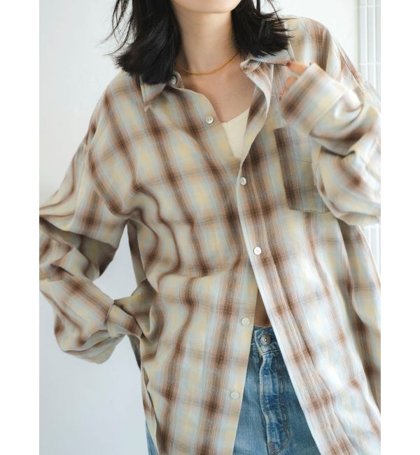 Ungrid「ビッグルーズチェックシャツ」|シャツ・ブラウス|