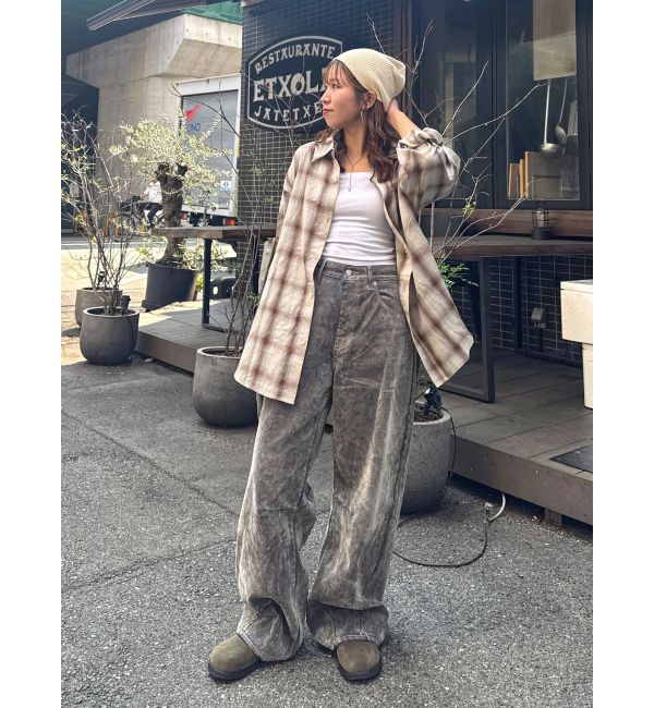 Ungrid「ビッグルーズチェックシャツ」|シャツ・ブラウス|