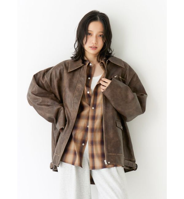 Ungrid「ビッグルーズチェックシャツ」|シャツ・ブラウス|