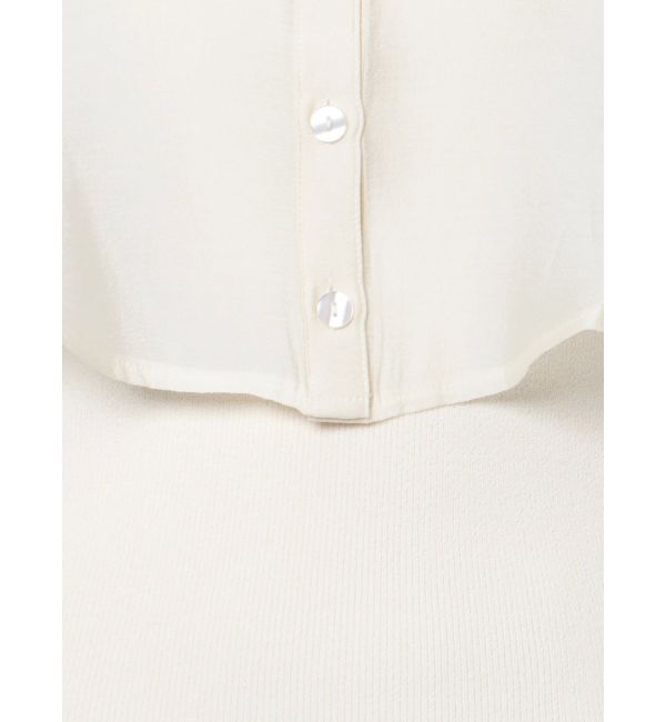 LAGUNAMOON「シャツドッキングニットプルオーバー」|ニット・セーター|