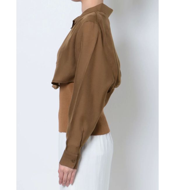 LAGUNAMOON「シャツドッキングニットプルオーバー」|ニット・セーター|