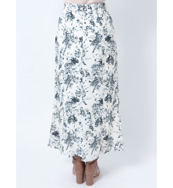 LAGUNAMOON「フラワーパターンナロースカート」|スカート|