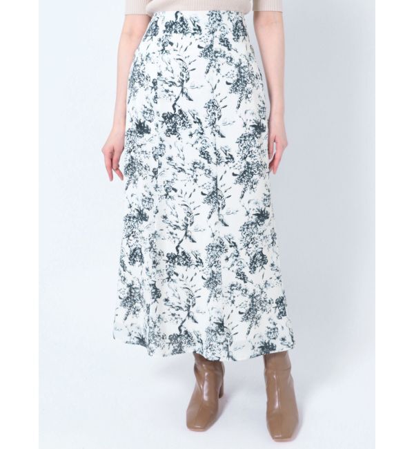 LAGUNAMOON「フラワーパターンナロースカート」|スカート|