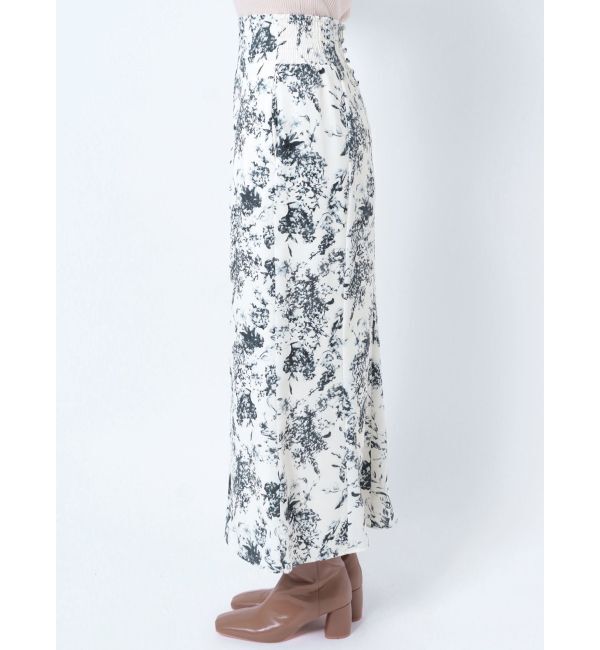 LAGUNAMOON「フラワーパターンナロースカート」|スカート|