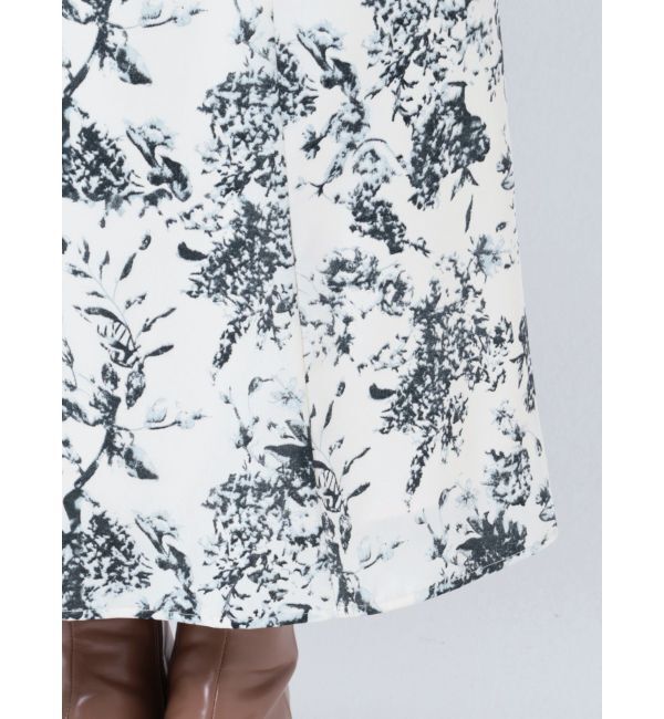 LAGUNAMOON「フラワーパターンナロースカート」|スカート|