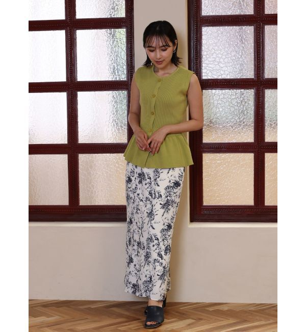 LAGUNAMOON「フラワーパターンナロースカート」|スカート|