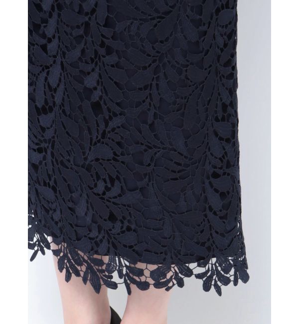 LAGUNAMOON「LADYフォルムペプラムレースドレス」|ドレス|