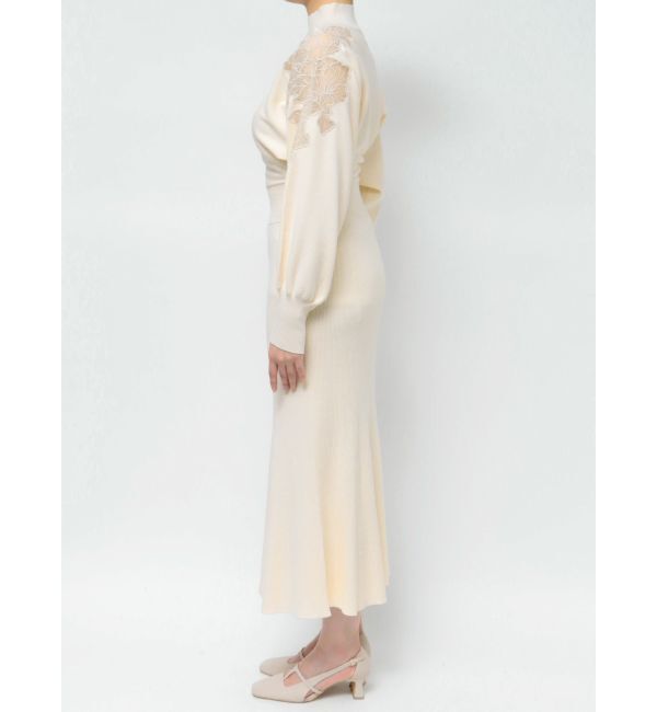 LAGUNAMOON「ショルダーエンブロイダリーニットワンピース」|ワンピース|