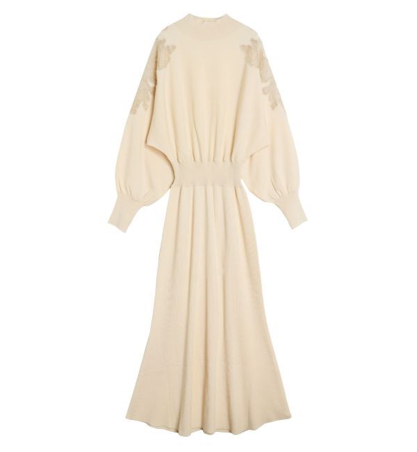 LAGUNAMOON「ショルダーエンブロイダリーニットワンピース」|ワンピース|