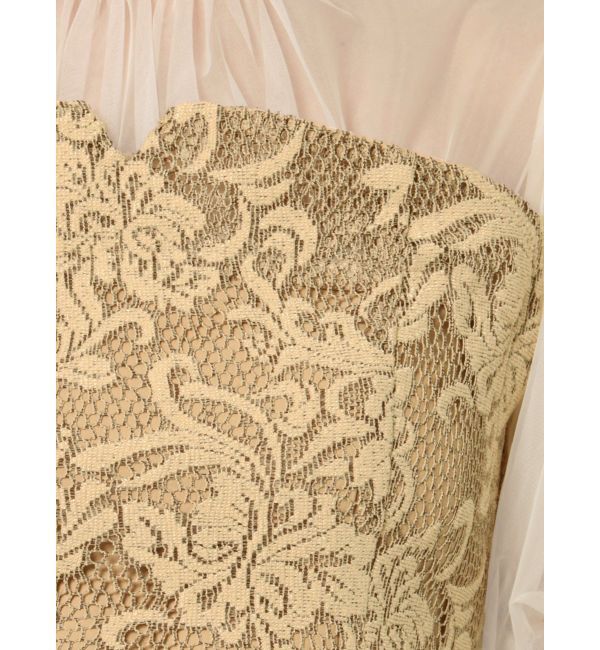 LAGUNAMOON「LADYフラワージャガードレースワンピース」|ワンピース|