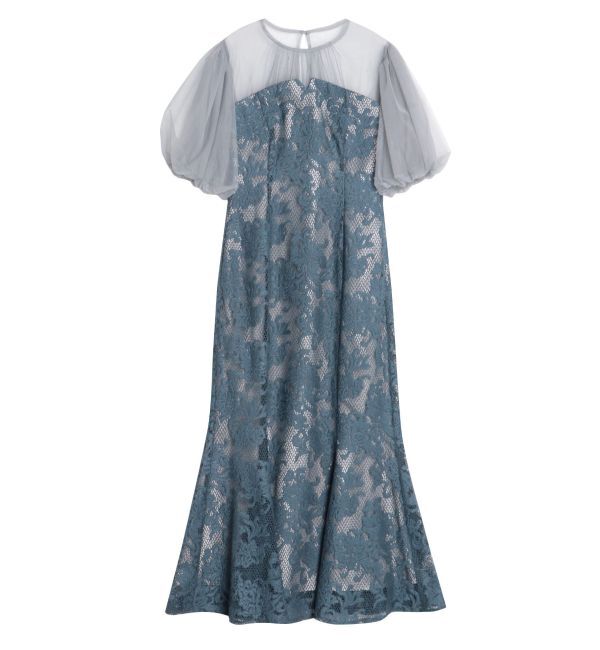 LAGUNAMOON「LADYフラワージャガードレースワンピース」|ワンピース|