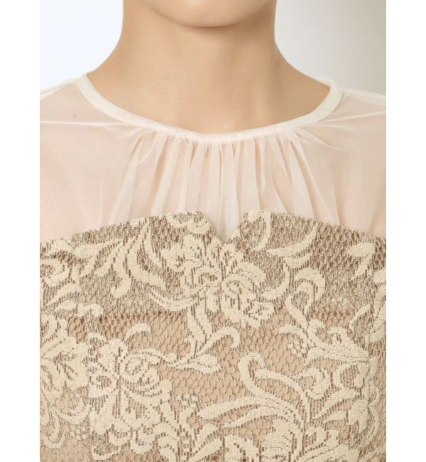 LAGUNAMOON「LADYフラワージャガードレースワンピース」|ワンピース|