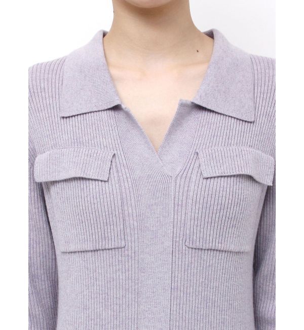 LAGUNAMOON「フラップポケットリブニットワンピース」|ワンピース|