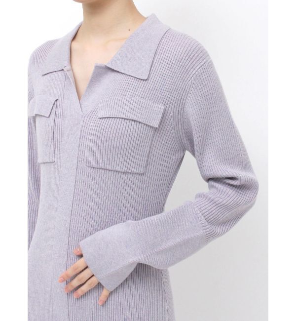 LAGUNAMOON「フラップポケットリブニットワンピース」|ワンピース|