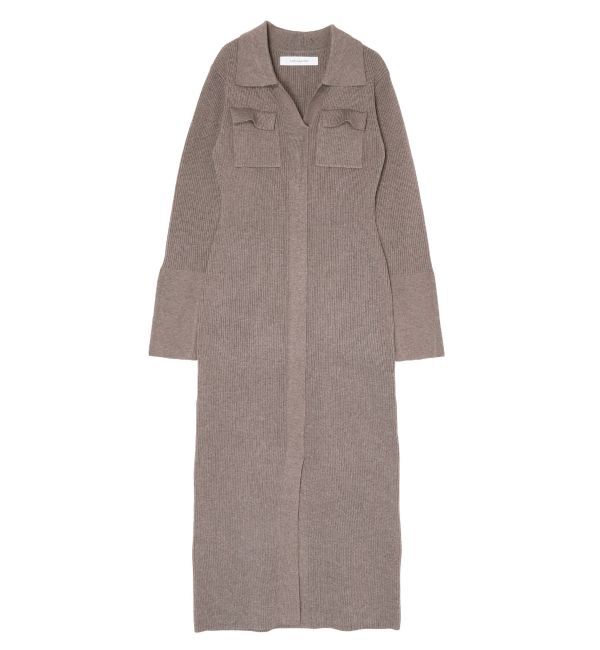 LAGUNAMOON「フラップポケットリブニットワンピース」|ワンピース|